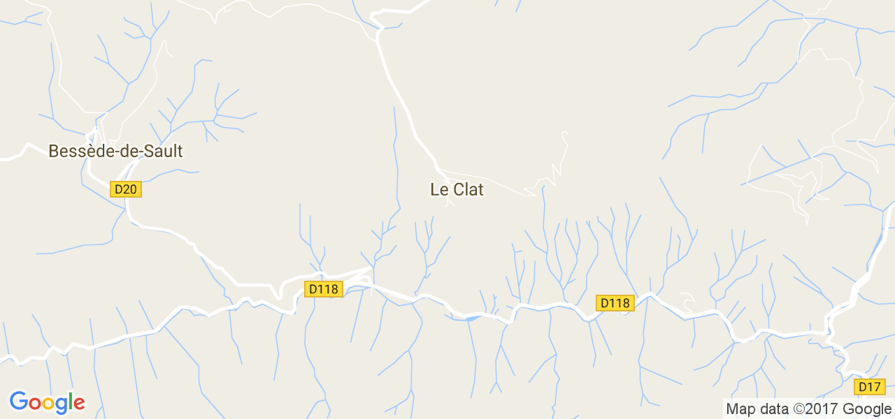 map de la ville de Le Clat