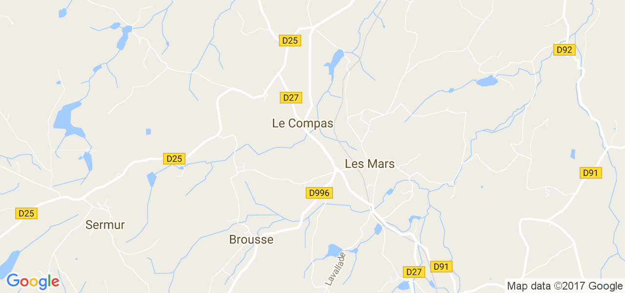 map de la ville de Le Compas