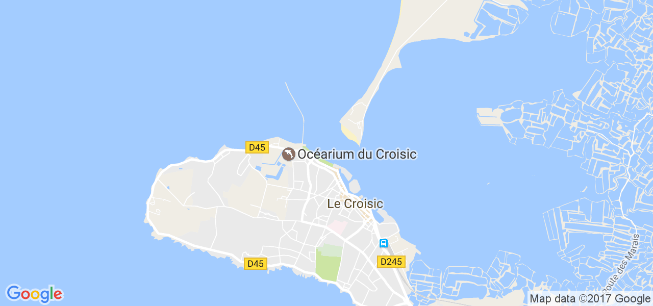 map de la ville de Le Croisic