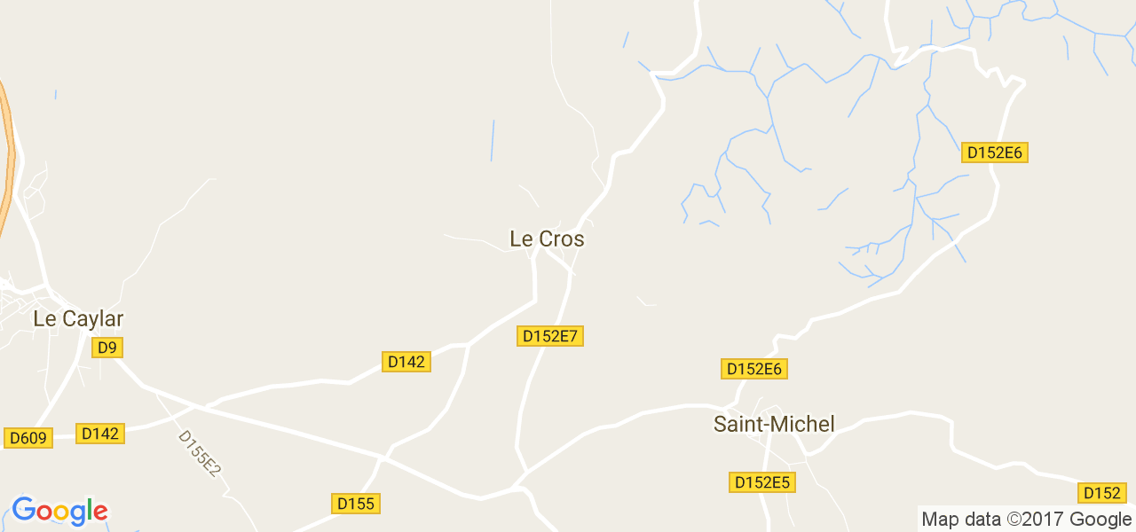 map de la ville de Le Cros