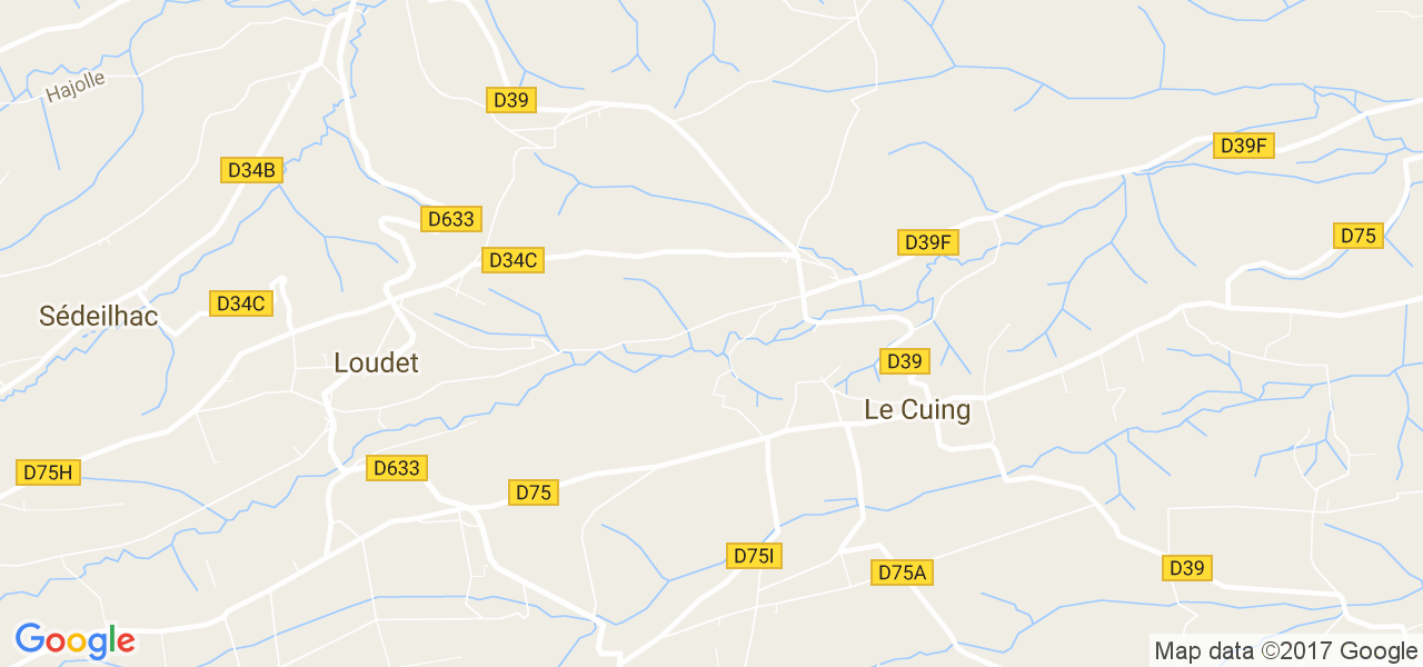 map de la ville de Le Cuing