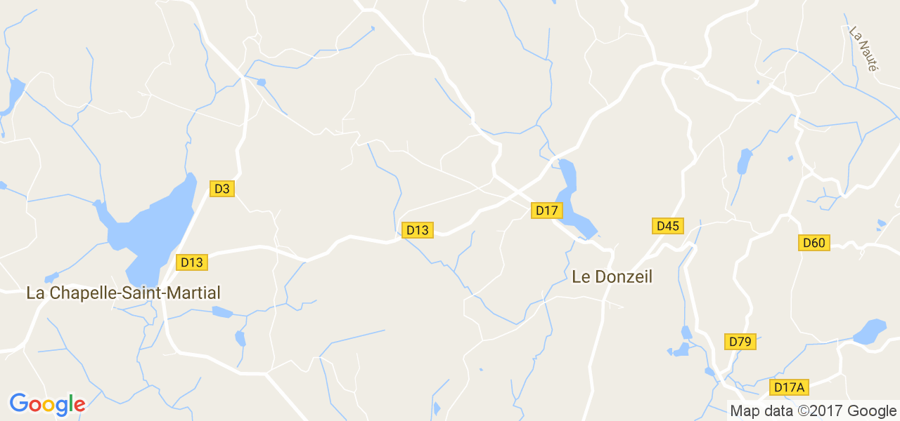 map de la ville de Le Donzeil