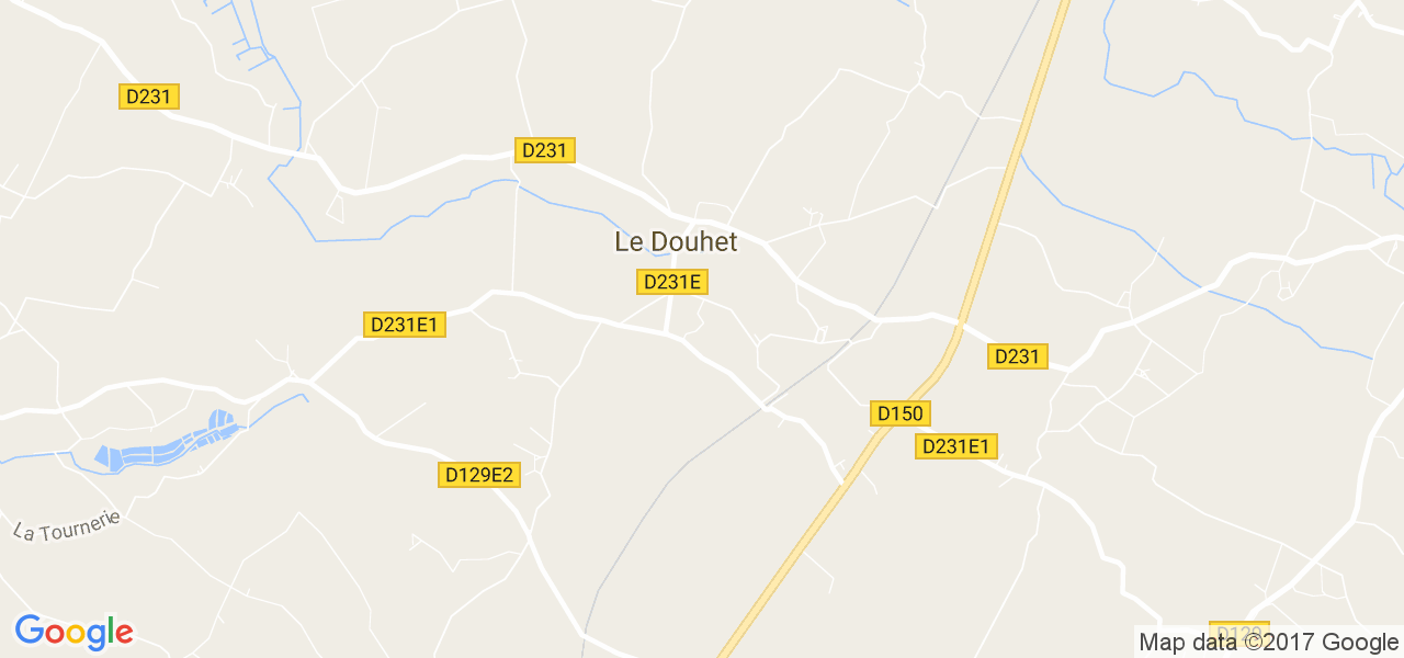 map de la ville de Le Douhet