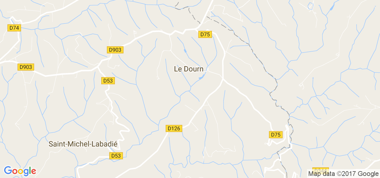 map de la ville de Le Dourn