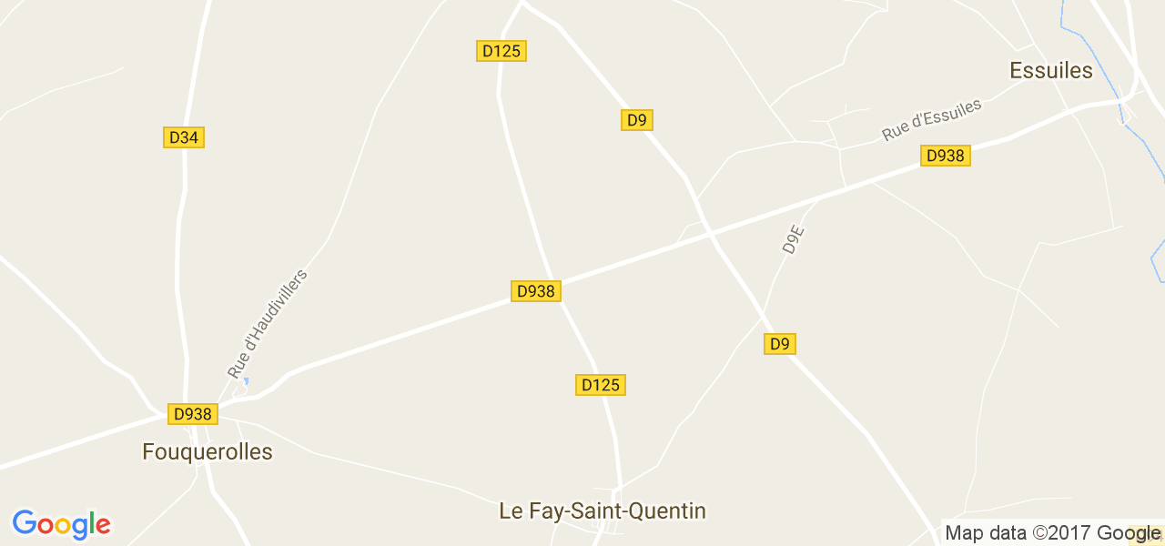 map de la ville de Le Fay-Saint-Quentin