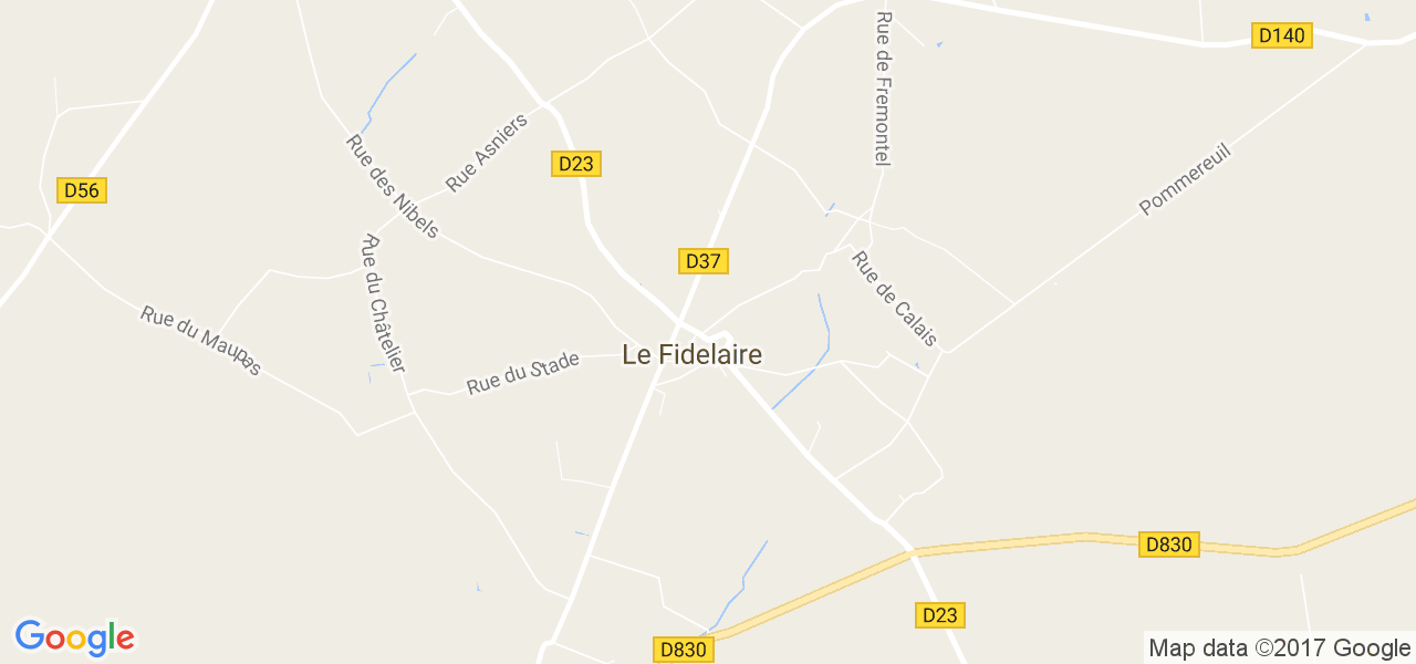 map de la ville de Le Fidelaire