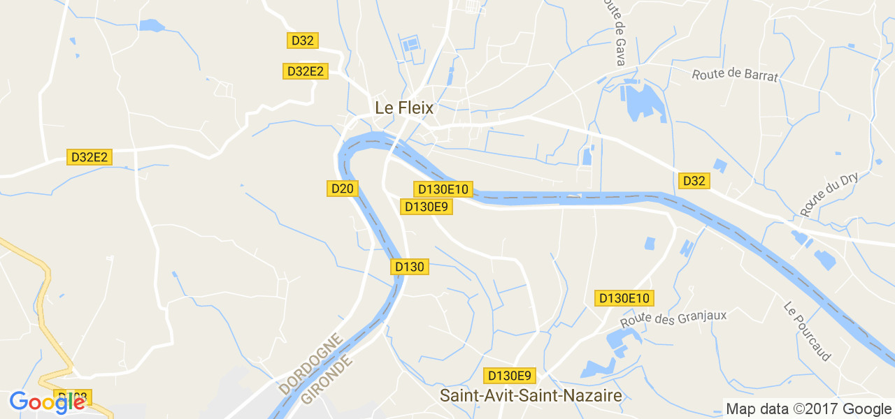 map de la ville de Le Fleix