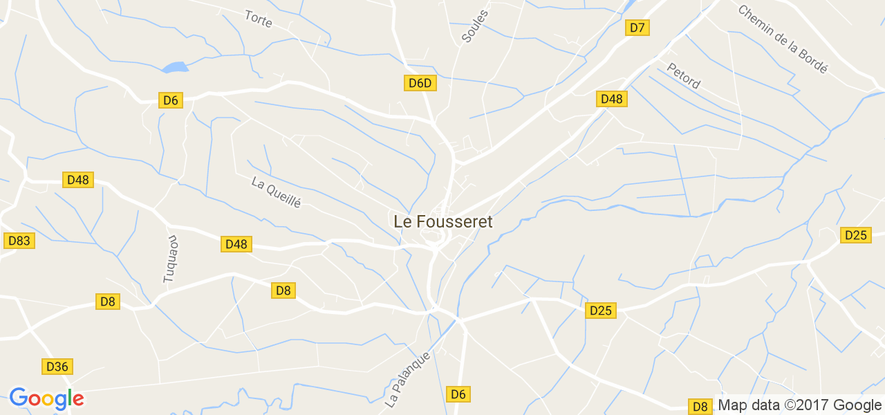 map de la ville de Le Fousseret