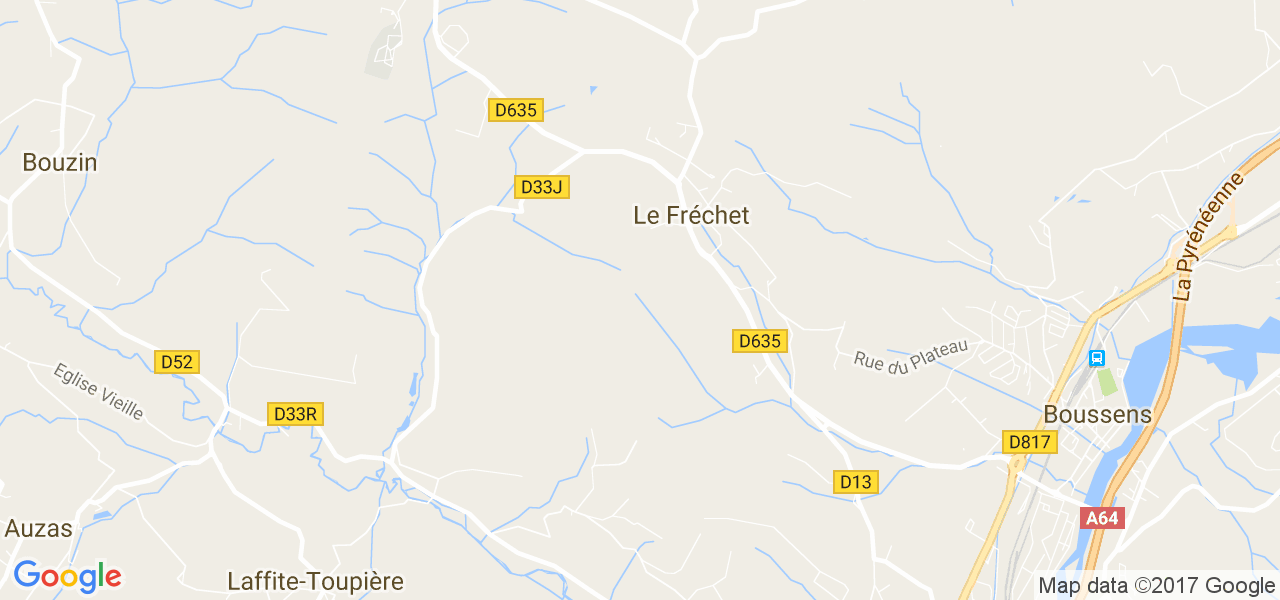 map de la ville de Le Fréchet