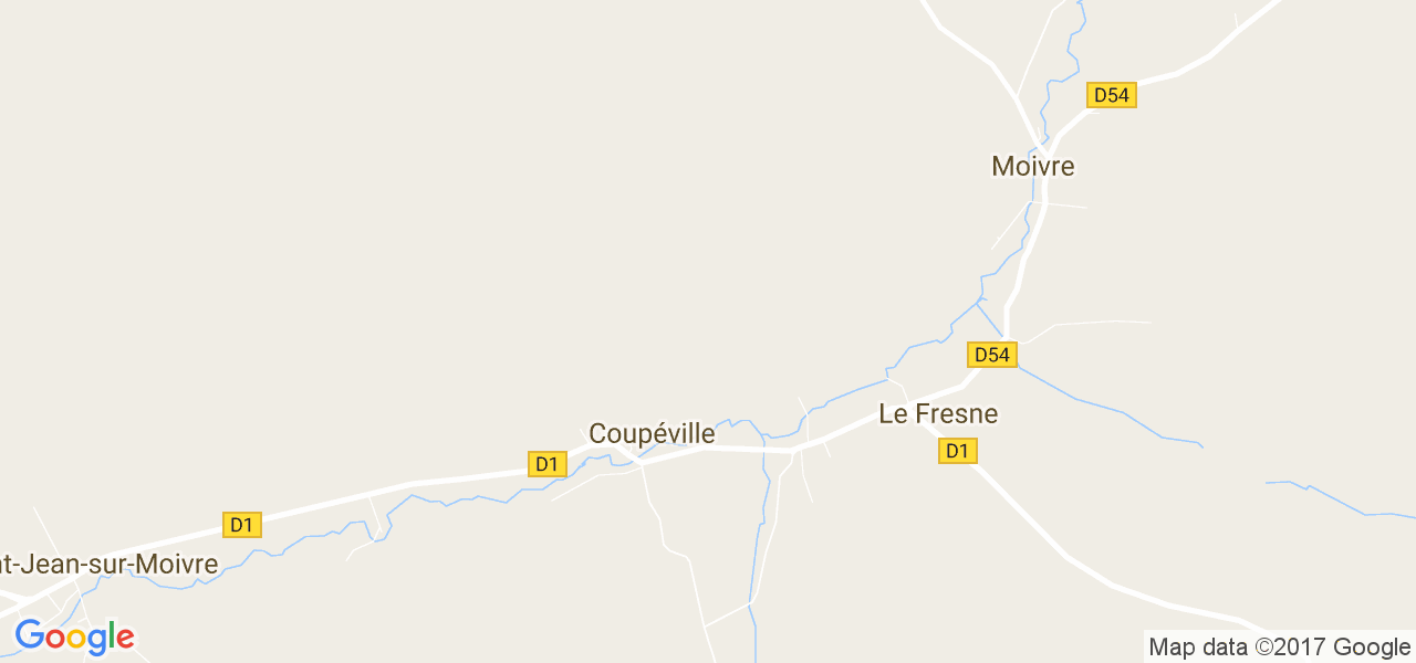 map de la ville de Le Fresne