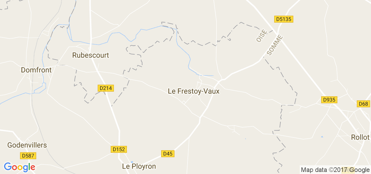 map de la ville de Le Frestoy-Vaux