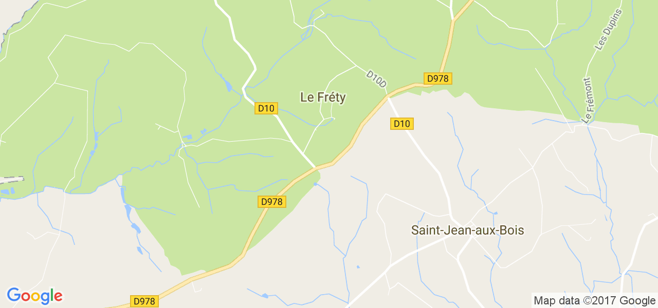 map de la ville de Le Fréty