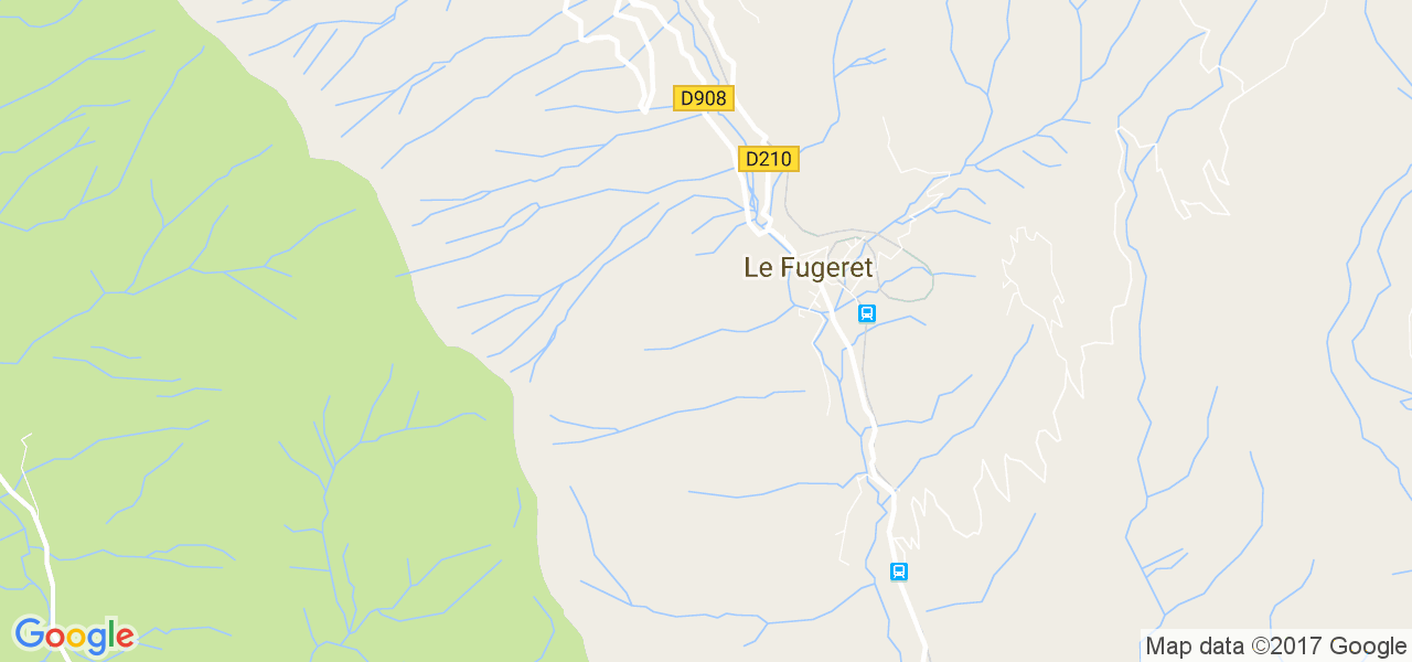 map de la ville de Le Fugeret