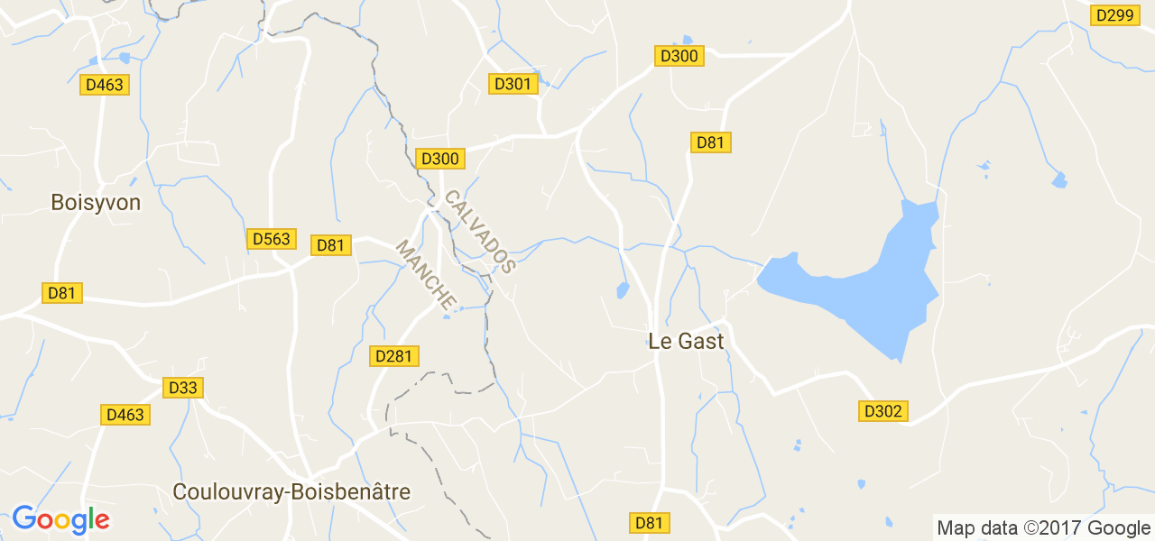 map de la ville de Le Gast