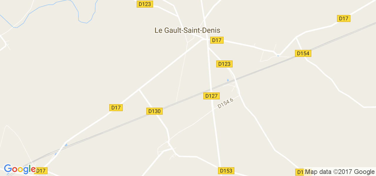 map de la ville de Le Gault-Saint-Denis