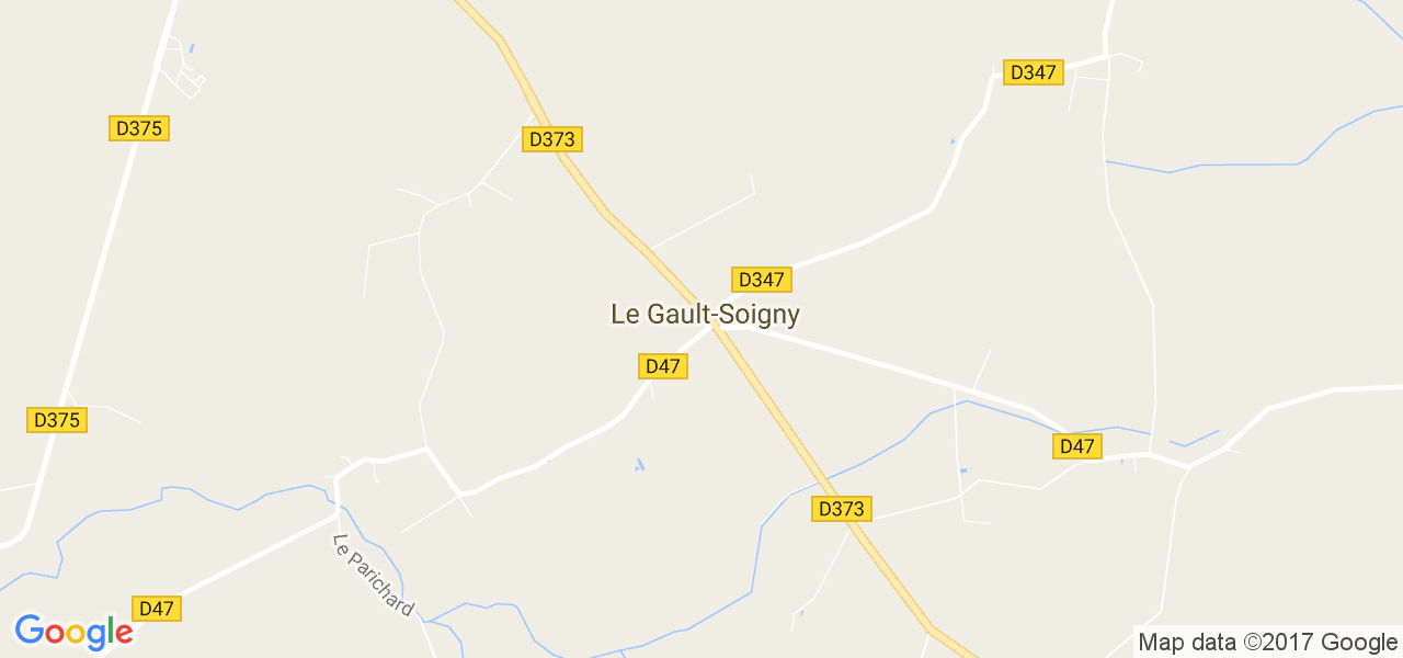 map de la ville de Le Gault-Soigny