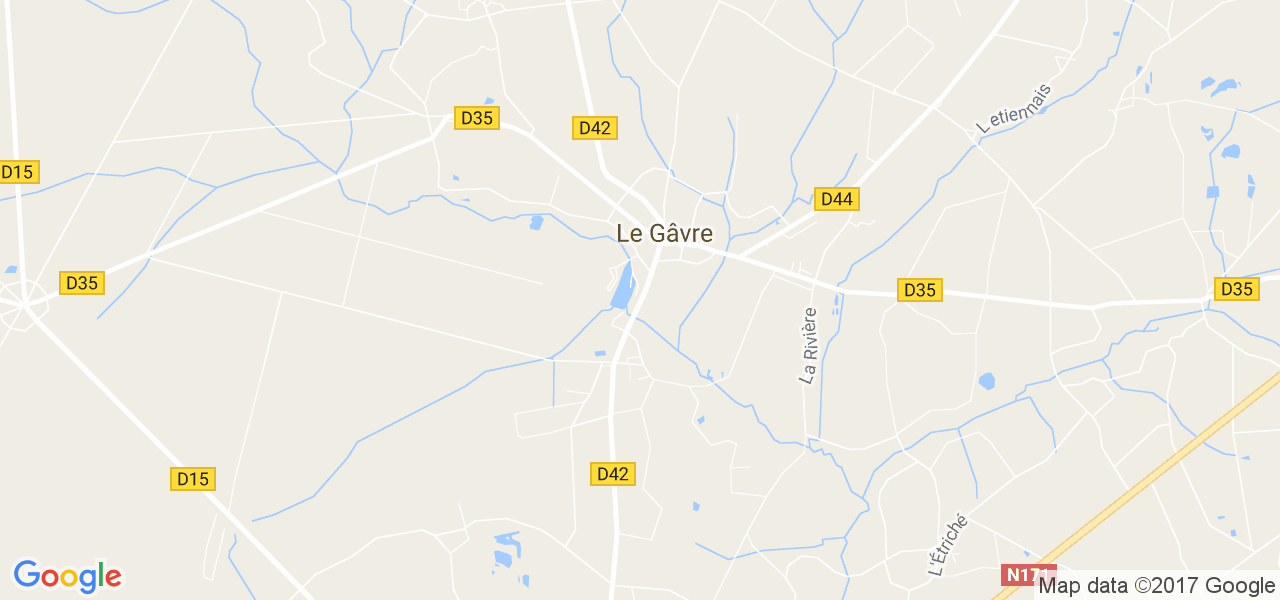 map de la ville de Le Gâvre