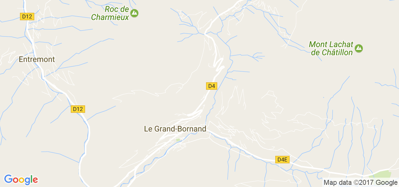 map de la ville de Le Grand-Bornand