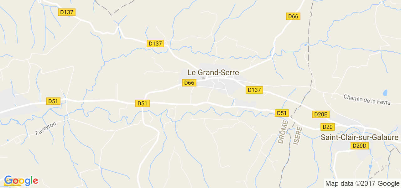 map de la ville de Le Grand-Serre