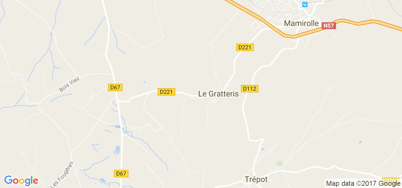 map de la ville de Le Gratteris