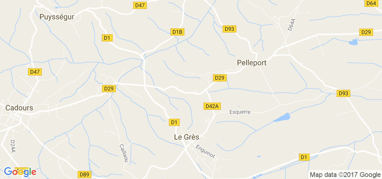 map de la ville de Le Grès