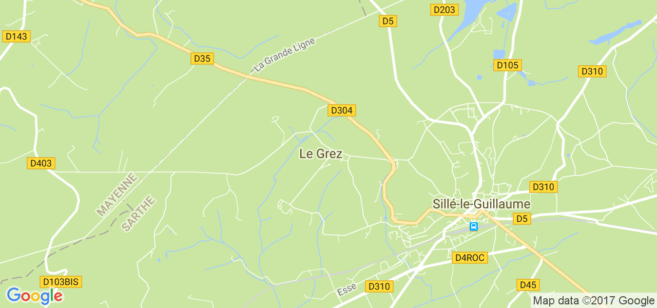 map de la ville de Le Grez