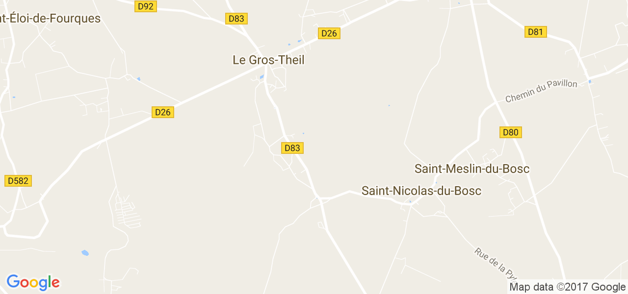 map de la ville de Le Gros-Theil