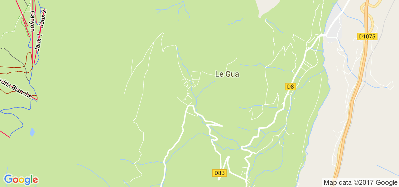 map de la ville de Le Gua