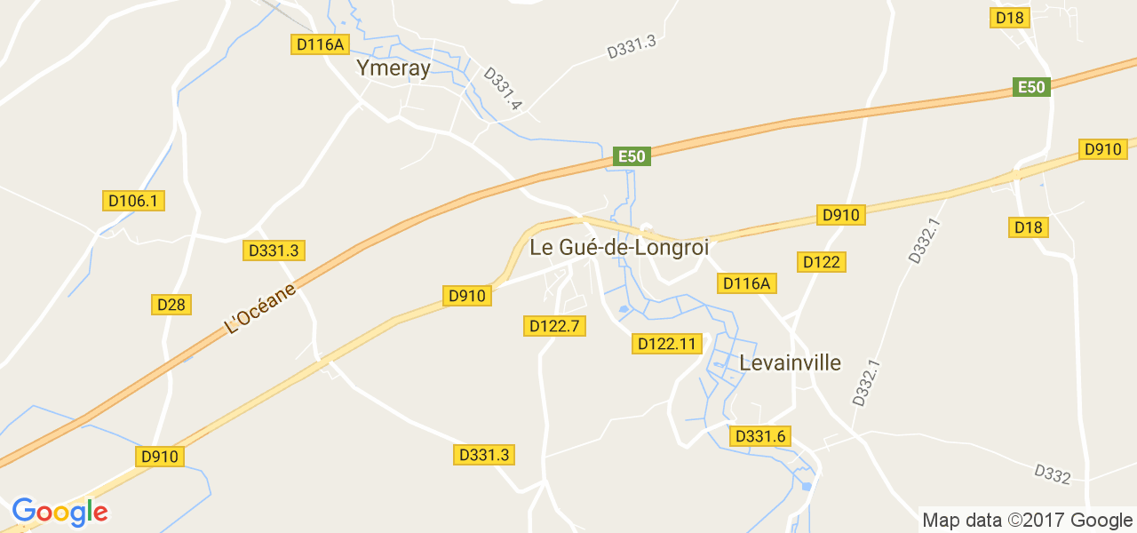 map de la ville de Le Gué-de-Longroi