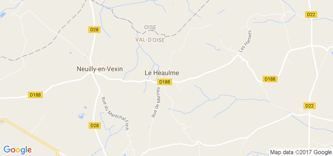 map de la ville de Le Heaulme