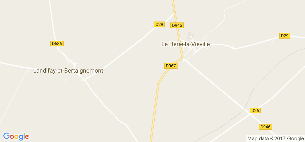 map de la ville de Le Hérie-la-Viéville