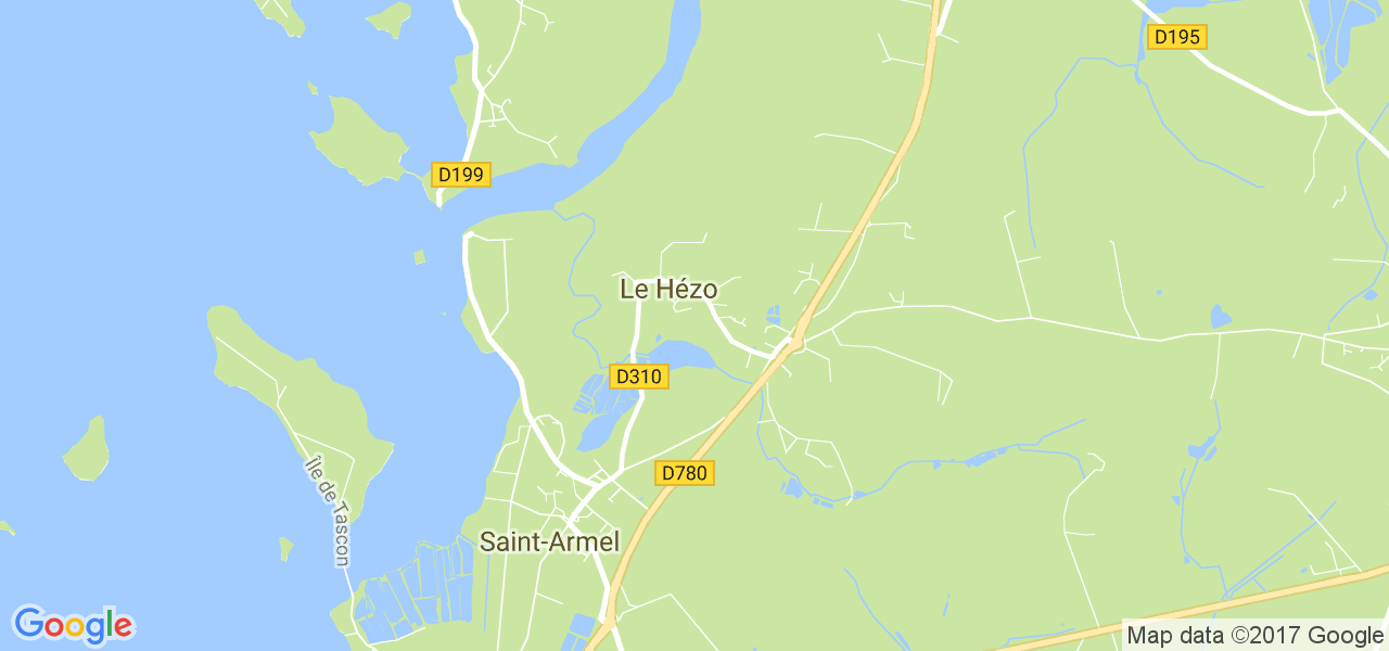 map de la ville de Le Hézo