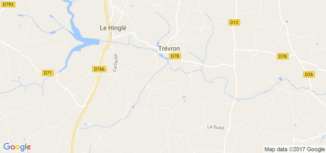 map de la ville de Le Hinglé