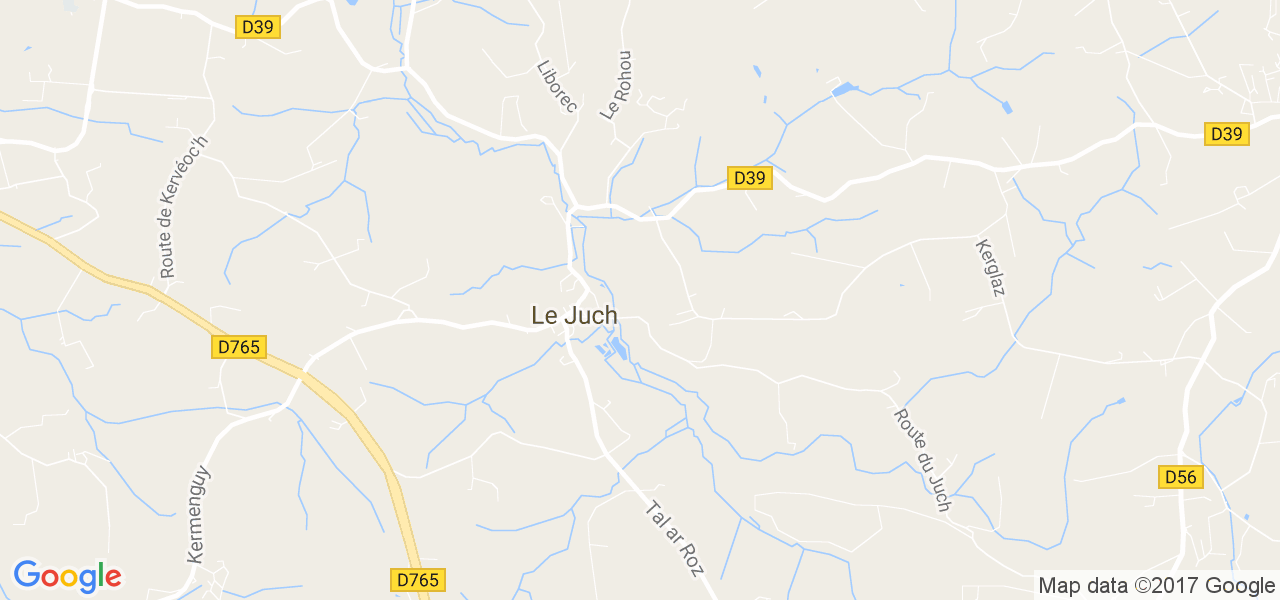 map de la ville de Le Juch