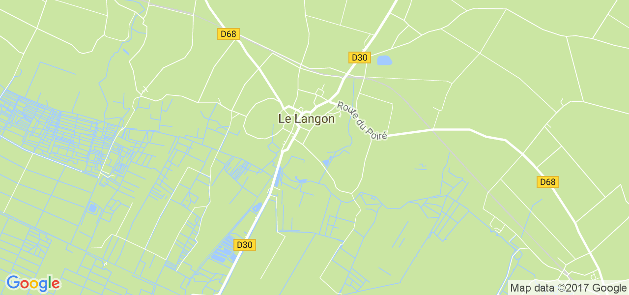 map de la ville de Le Langon