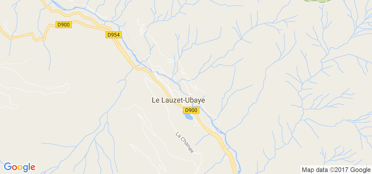 map de la ville de Le Lauzet-Ubaye