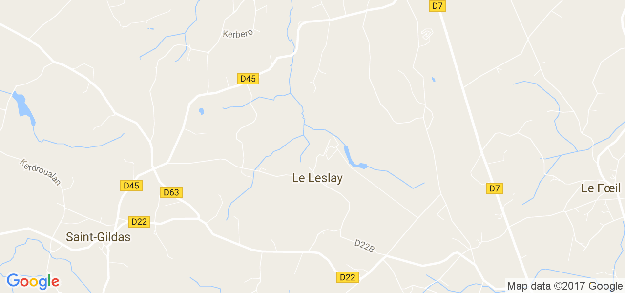 map de la ville de Le Leslay