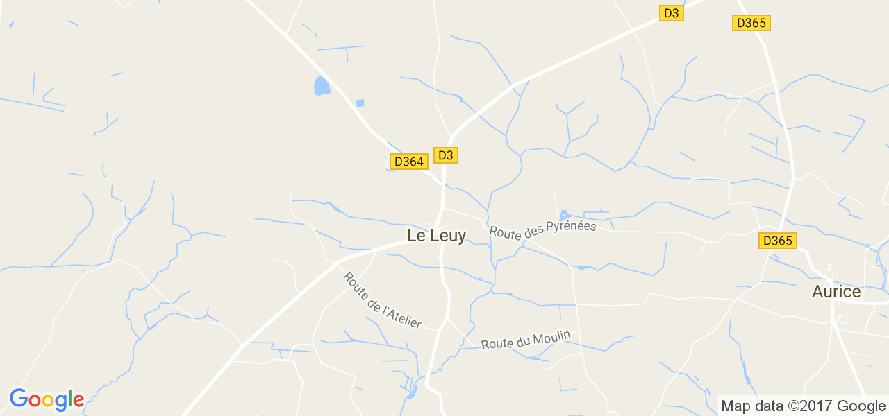 map de la ville de Le Leuy