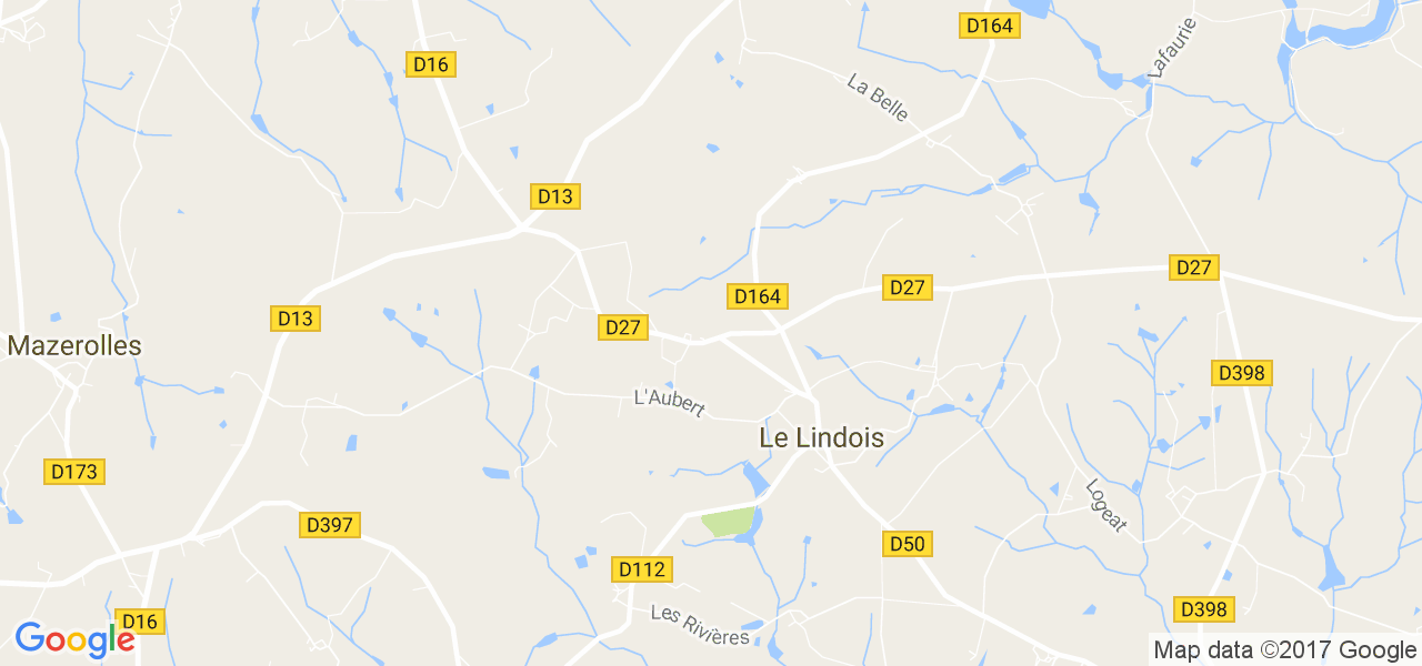 map de la ville de Le Lindois