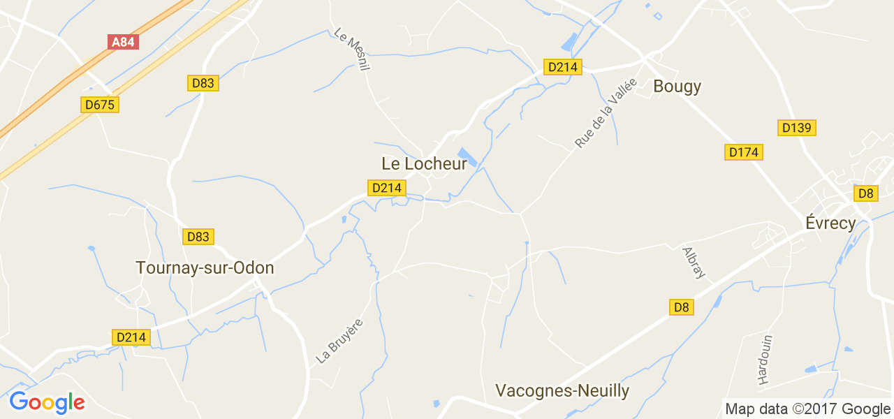 map de la ville de Le Locheur