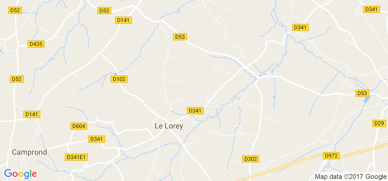 map de la ville de Le Lorey