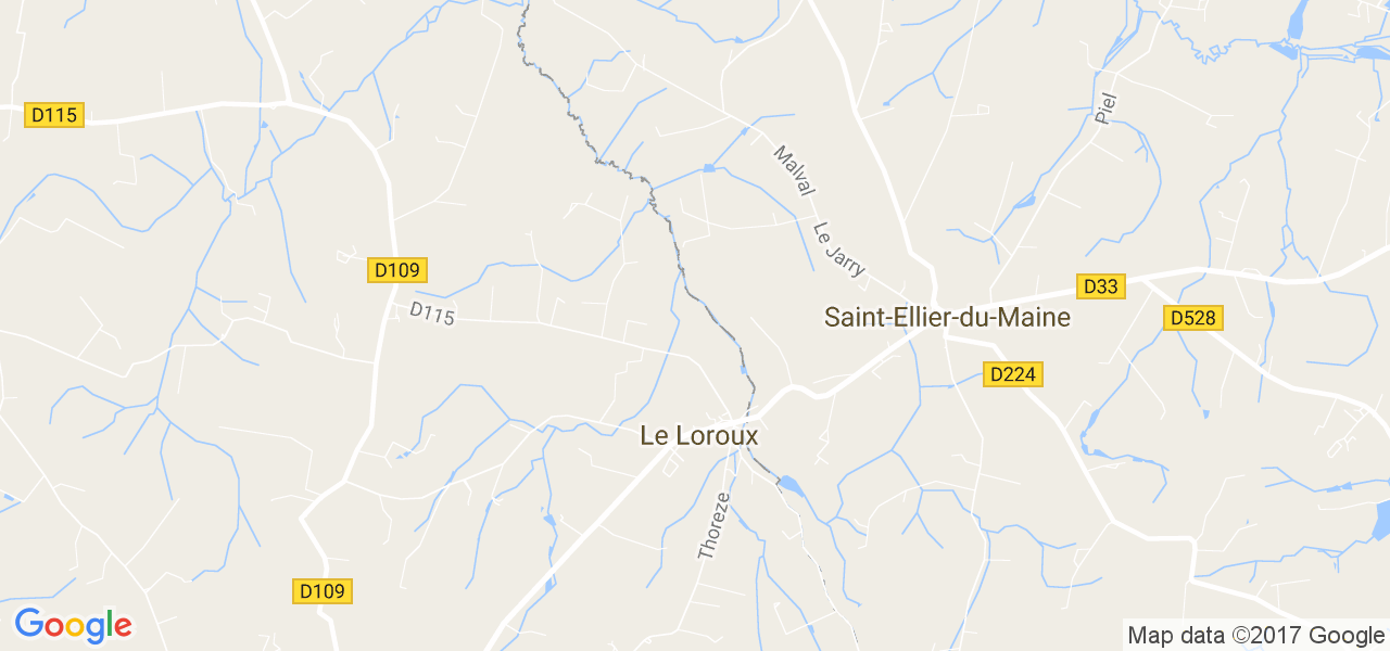 map de la ville de Le Loroux