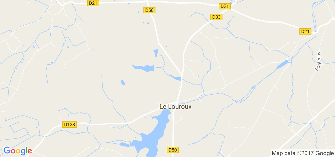 map de la ville de Le Louroux