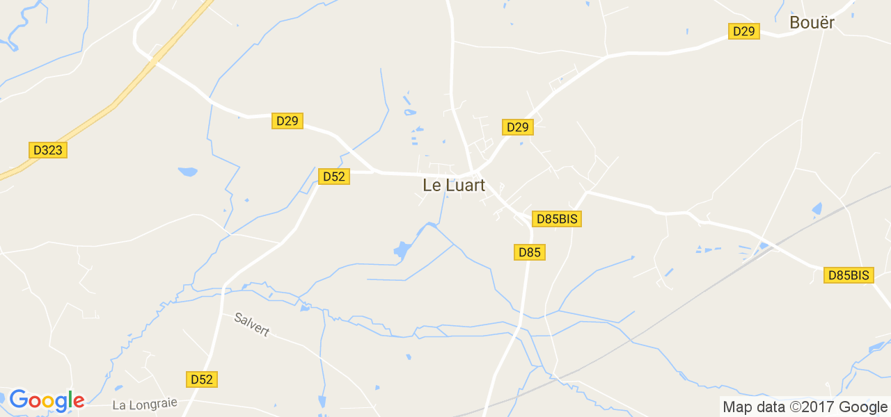 map de la ville de Le Luart