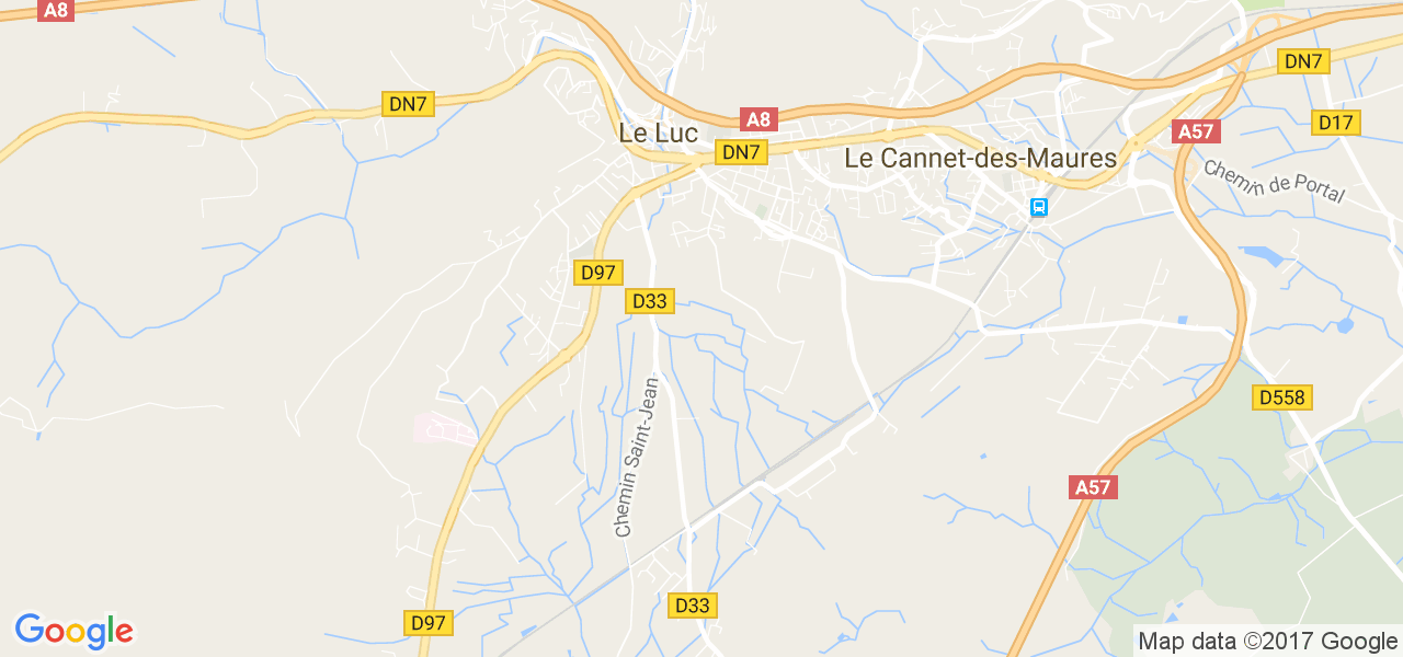 map de la ville de Le Luc