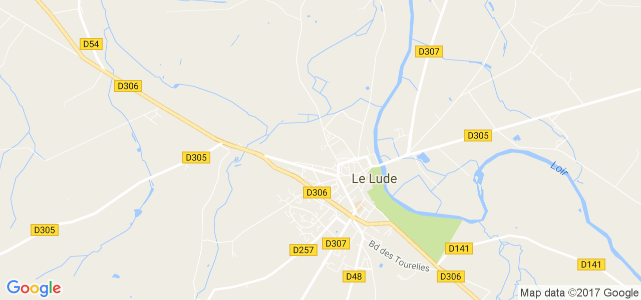 map de la ville de Le Lude