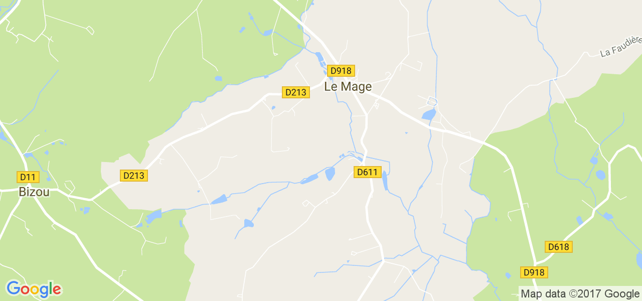 map de la ville de Le Mage