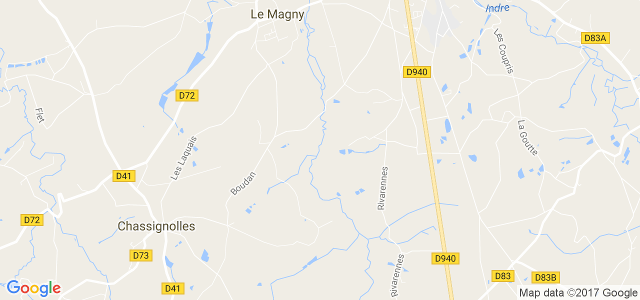 map de la ville de Le Magny