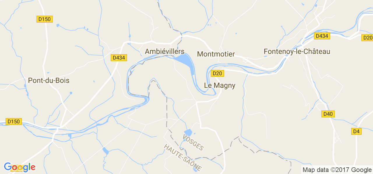 map de la ville de Le Magny