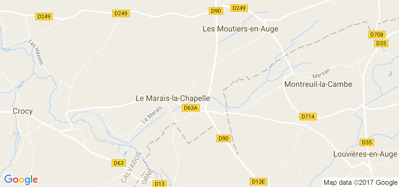 map de la ville de Le Marais-la-Chapelle